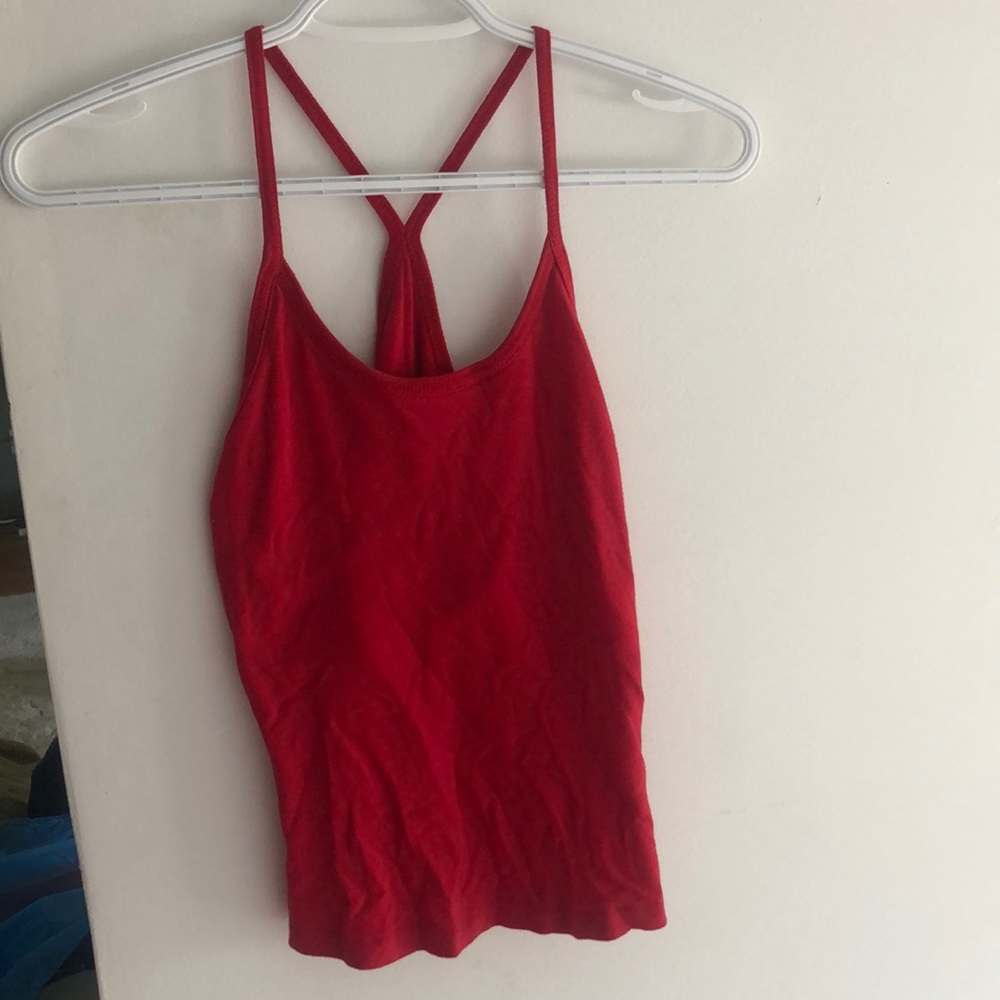 Red crop top